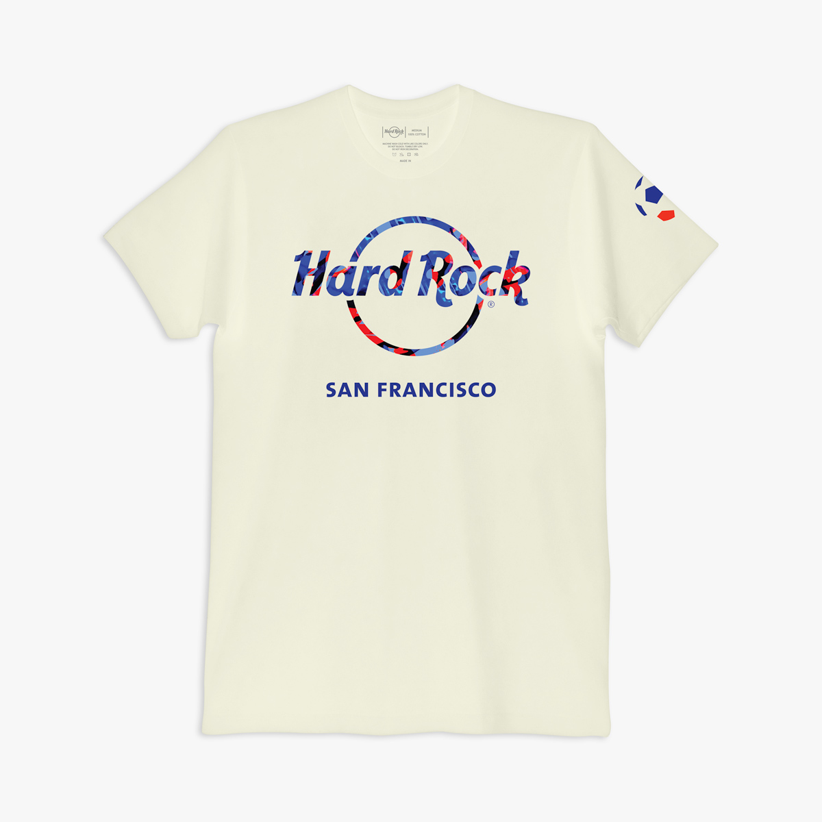 USA Soccer Cup Tee in Off-White Cream image number 1
